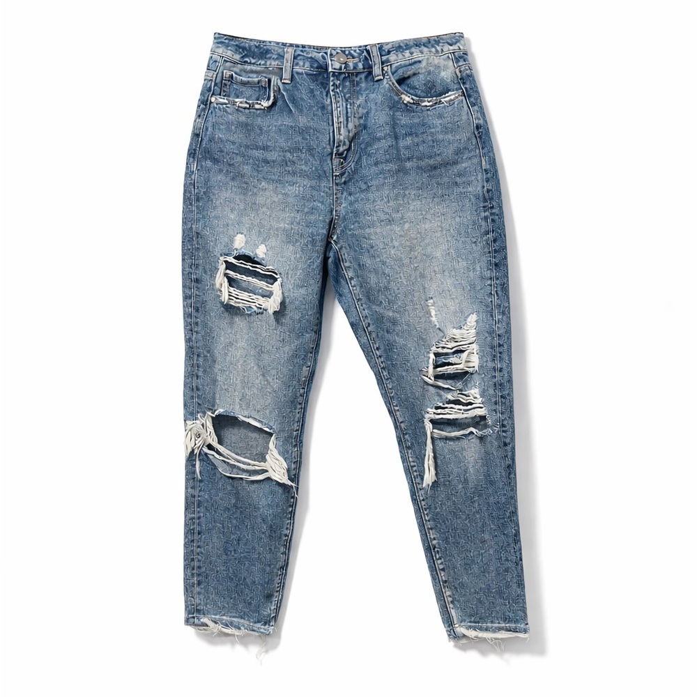 Altar’d State Size 27 Mid Rise Cropped Distressed Jeans